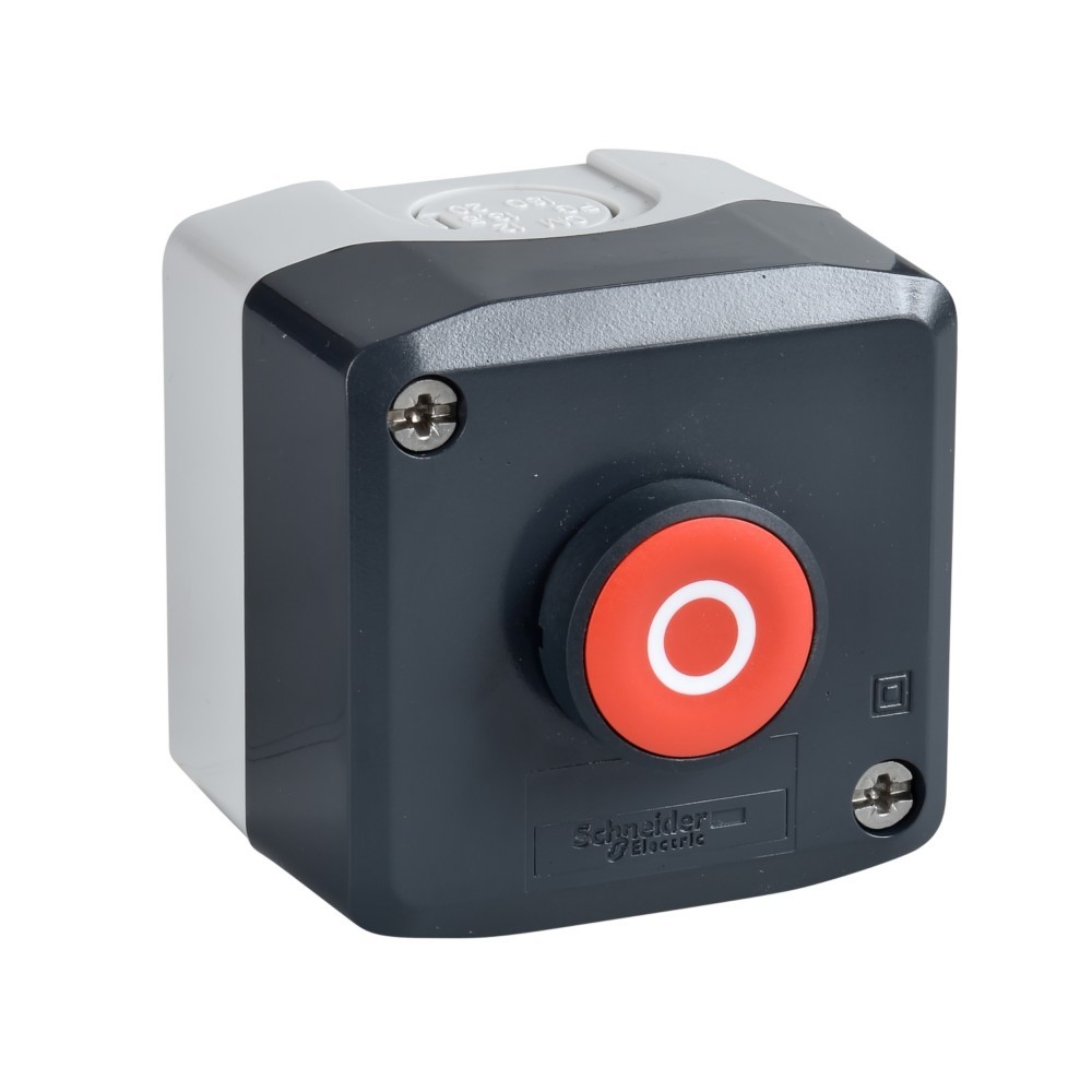 Bild von Schneider Electric Aufbaugehäuse XAL-D, Funktion Start oder XALD112E, Taster + Schalter, Grau