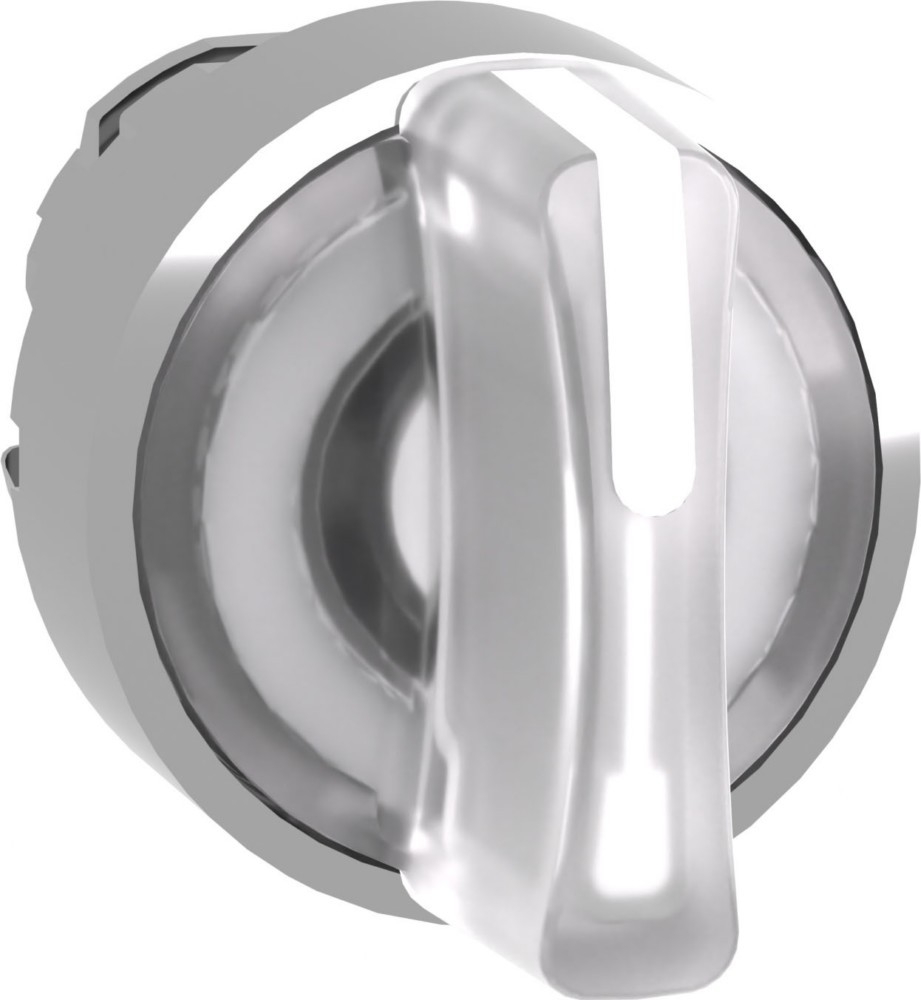 Bild von Schneider Electric ZB4BK1713 Frontelement für Wahlschalter rückstellbar (Ø) 22mm Chrom, Weiß 1St.