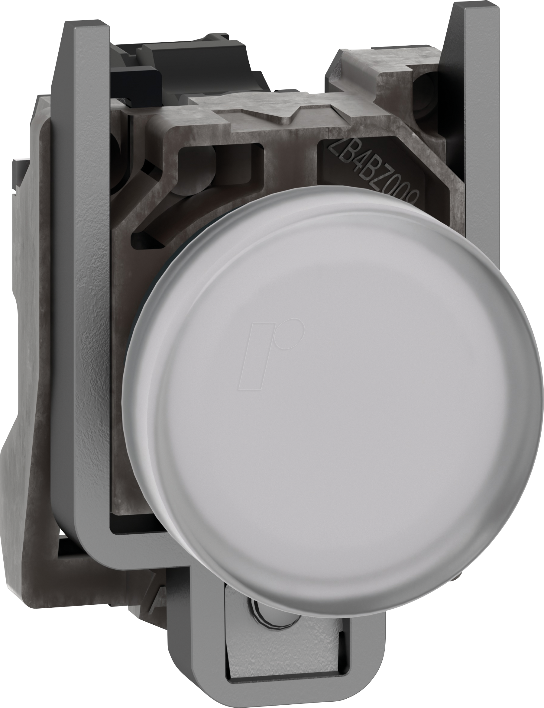 Bild von Schneider Electric Harmony XB4 – Pilot-Kontrollleuchte, Metall, einfarbige Linse, integrierte LED, industrielle Steuerung, 230-240 V AC, XB4BVM1, weiß