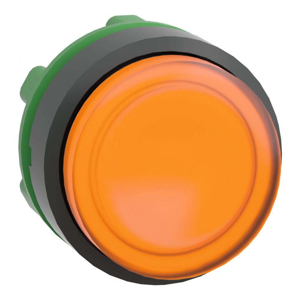 Bild von Schneider ZB5AH53 Frontelem., orange, Vorstehend für Leuchtdrucktaster Ø22 Rastend für LED-Modul