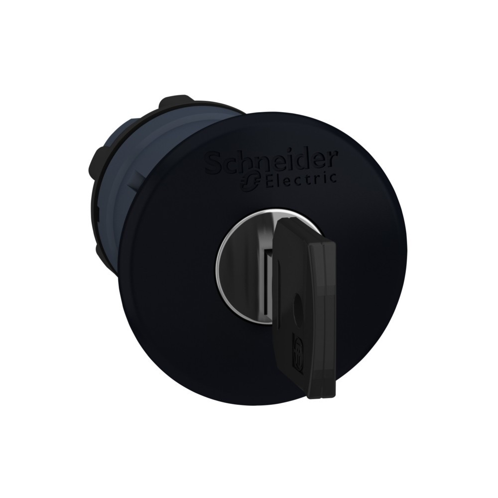 Bild von Schneider Electric 22mm Mushroom Key Switch Black 40mm, Taster + Schalter, Schwarz