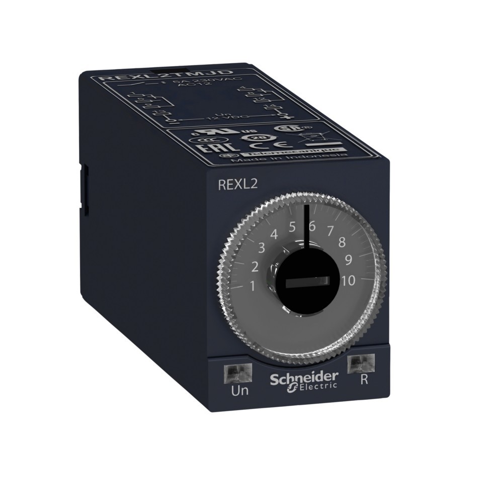 Bild von Schneider Electric REXL2TMF7 REXL2TMF7 Zeitrelais 120 V/AC 1 St. Zeitbereich: 0.1s - 100h 2 Wechsler