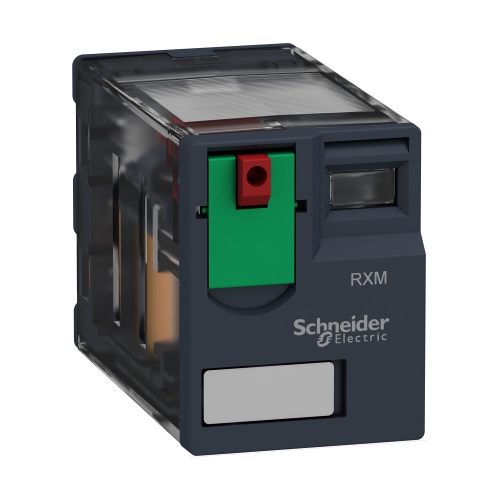 Bild von Schneider Electric Miniaturrelais 230VAC 3W 10A RXM3AB1P7 Ausführung des elektrischen Anschlusses Steckanschluss, Mit abnehmbaren Klemmen, Bemessungssteuerspeisespannung Us bei AC 50 Hz 230 ... 230V, Spannungsart zur Betätigung AC, Antrieb, Polung ungepol (RXM3AB1P7)