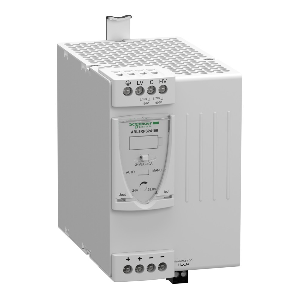 Bild von Schneider Electric Phaseo abl8 regulated switch mode power supply (smps) 100-500 v ac 24 v dc 10 a 240 w