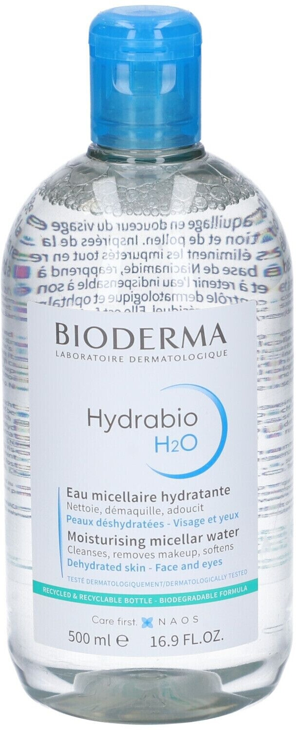 Bild von Bioderma Hydrabio H2o Feuchtigkeitsspendendes Mizellen-make-up-reinigungswasser Für Trockene Haut, Gesicht Und Augenkontur, 500 Ml - One Size