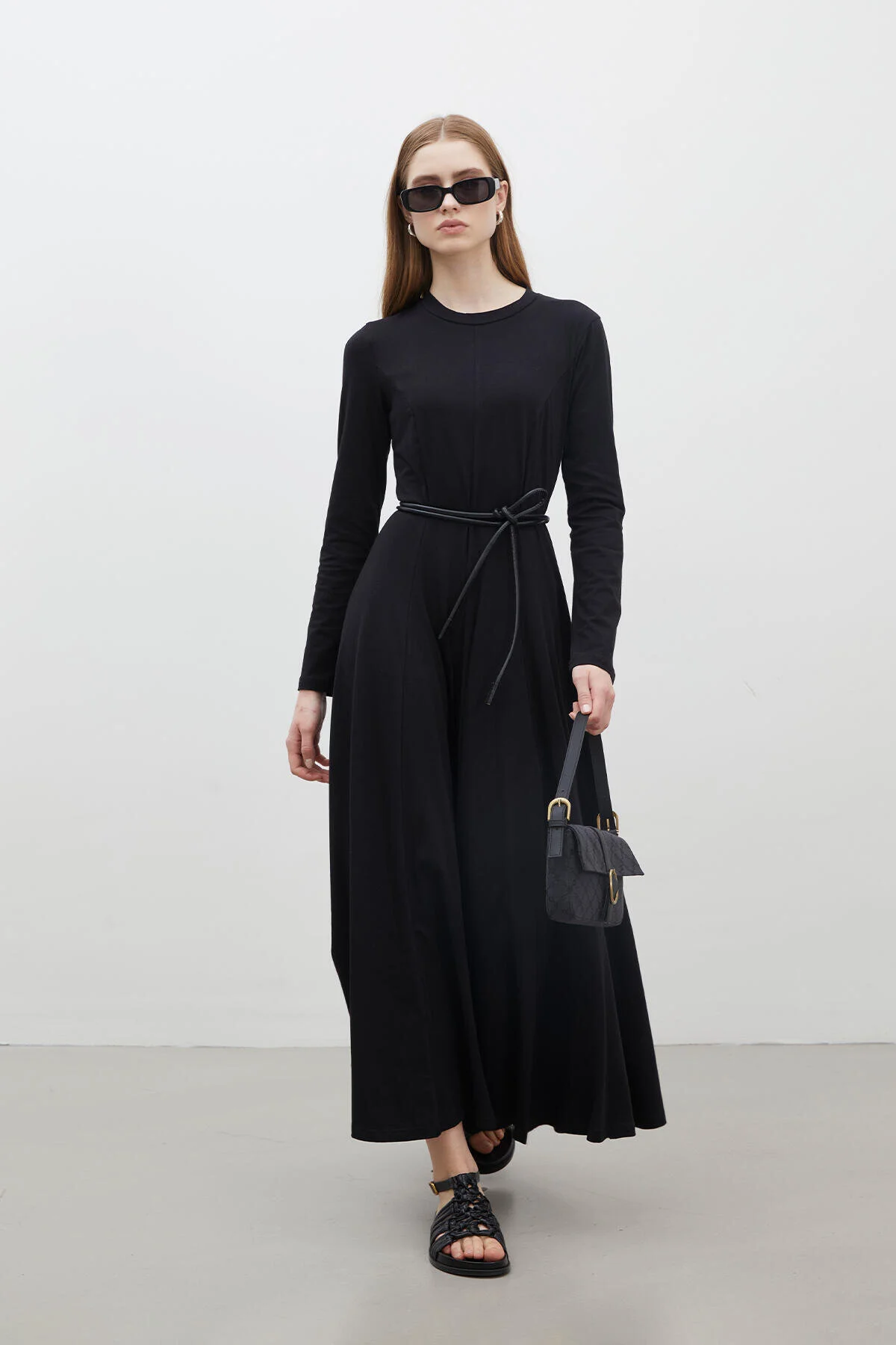 Bild von Manuka Schwarzes Kleid Mit Baumwollgriff für Damen - M