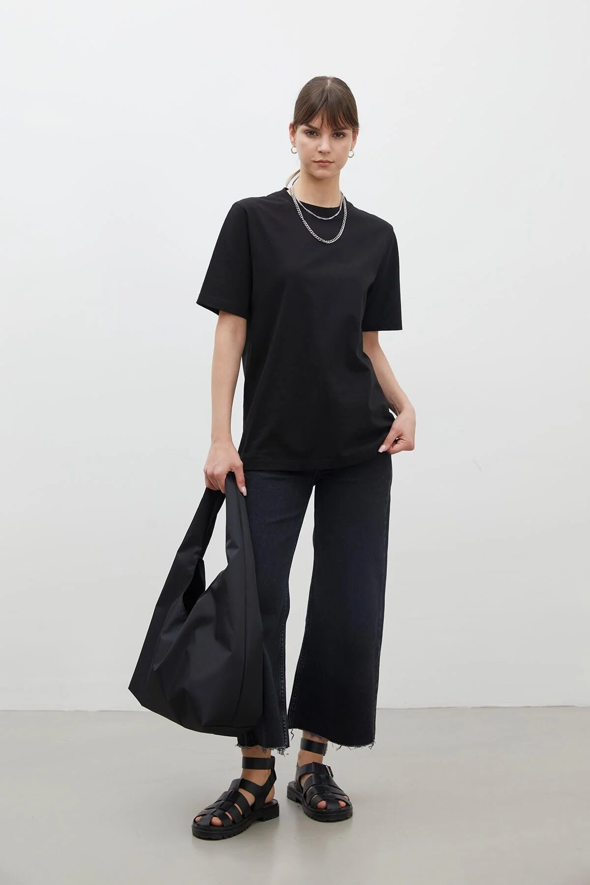 Bild von Manuka Kurzarm-t-shirt Aus Baumwolle Schwarz für Damen - M