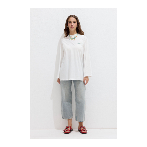 Bild von Manuka Bedrucktes Langarm-T-Shirt – Summer Essentials für Damen
