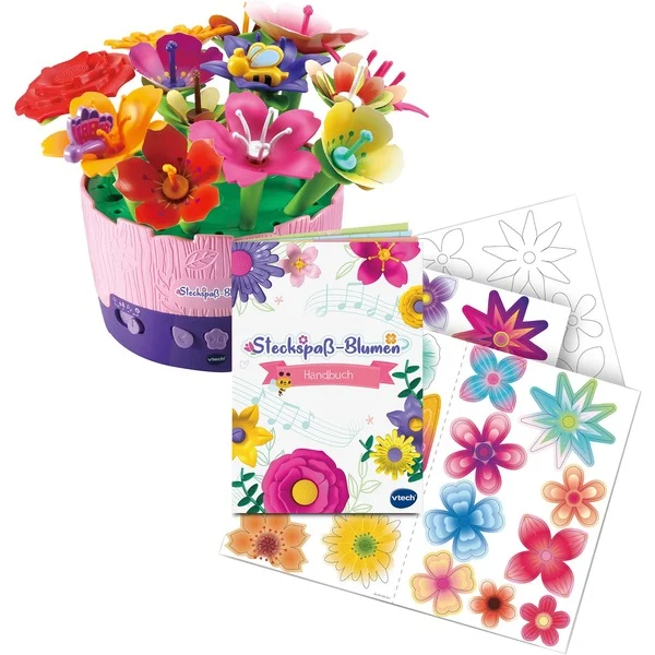Bild von Vtech® Bastelnaturmaterial Steckspaß-Blumen