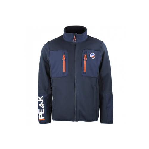 Bild von Fleecejacke mit Softshell-Einsätzen Peak Mountain Candy