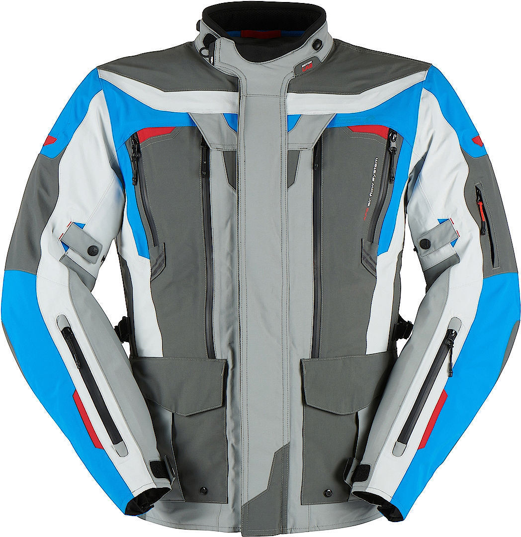 Bild von Furygan Voyager 3C Motorrad Textiljacke, grau-blau, Größe L für Männer