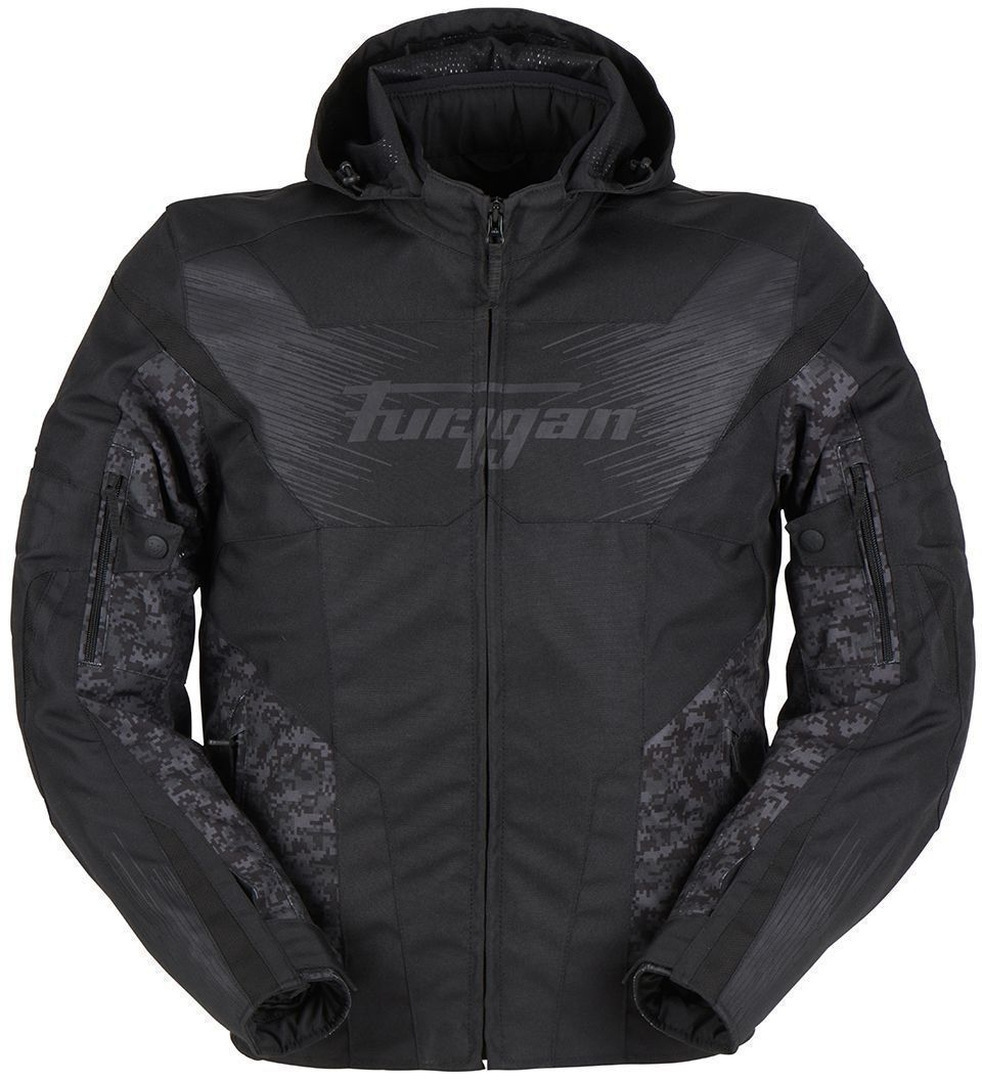 Bild von Furygan Shard Wasserdicht Motorrad Textiljacke, schwarz-mehrfarbig, Größe L für Männer