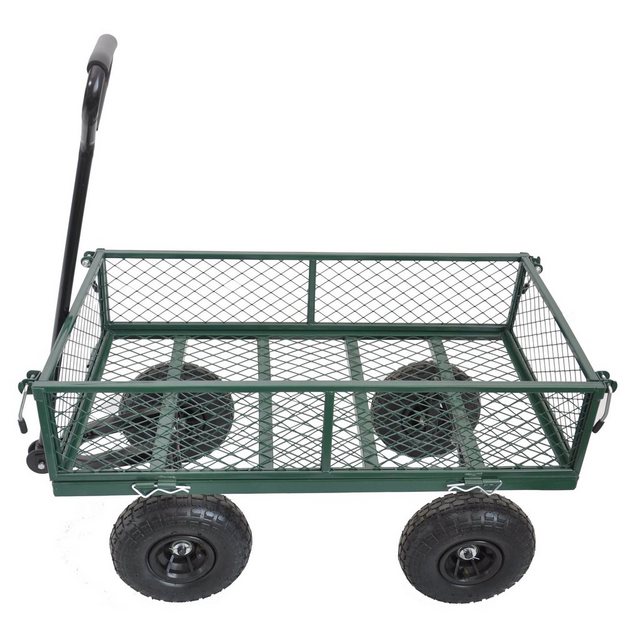 Bild von OKWISH Bollerwagen Gartentransportwagen Schubkarre Handwagen, Hält 249,5 kg Ladung