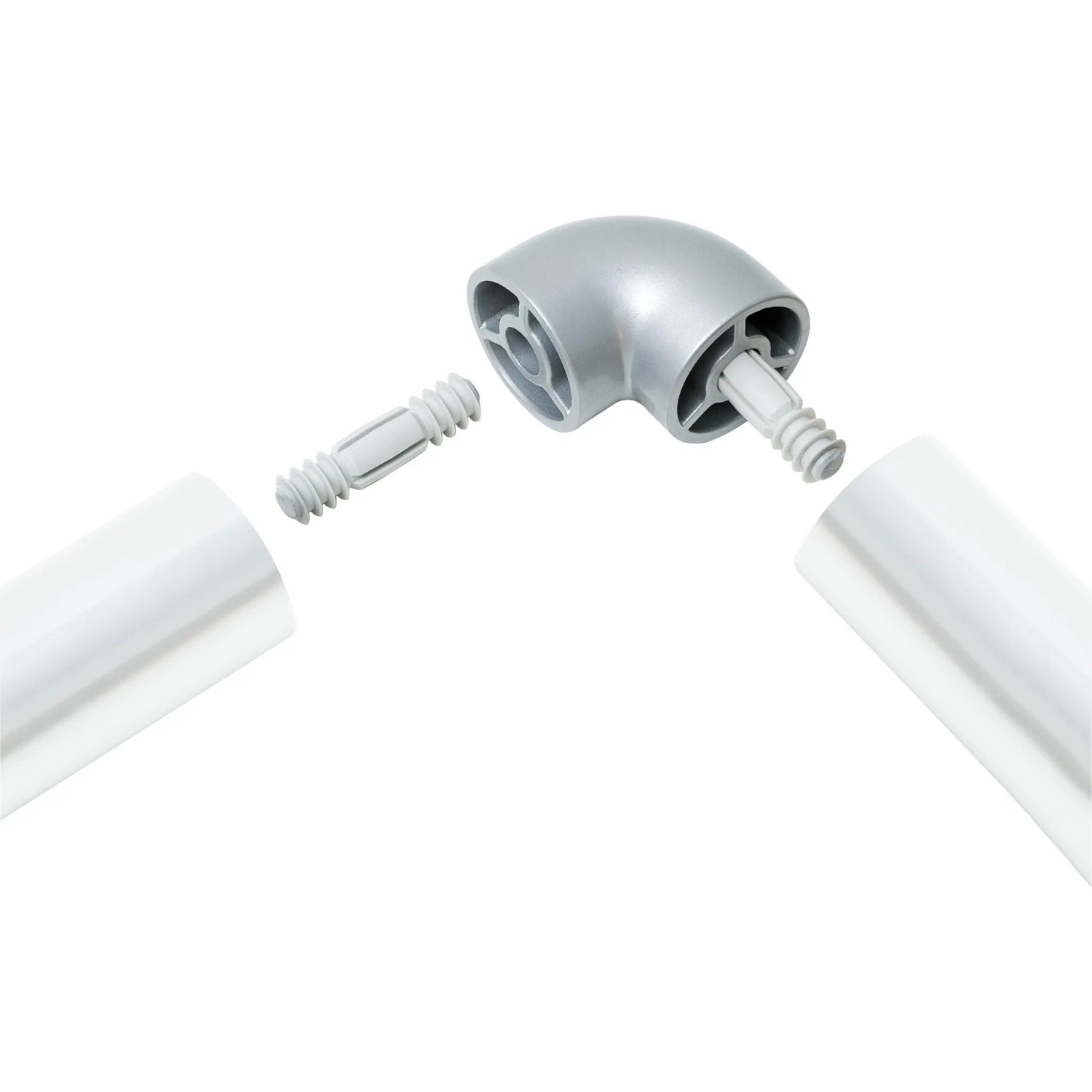 Bild von Kordo Winkelstück Für Handläufe 90 Grad Aluminium Alufarbe Inoline