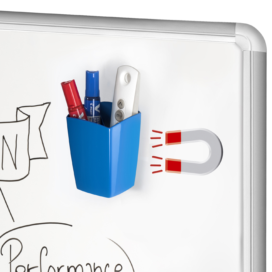 Bild von CEP Klebeband CEP Stifteköcher GLOSS, magnetisch, 2 Fächer, weiss