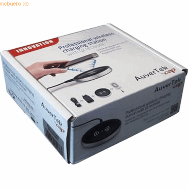 Bild von Cep Qi Auflade-Station + Qi Empfänger Android PQI-005 schwarz / metallgrau (5 W), Wireless Charger, Schwarz