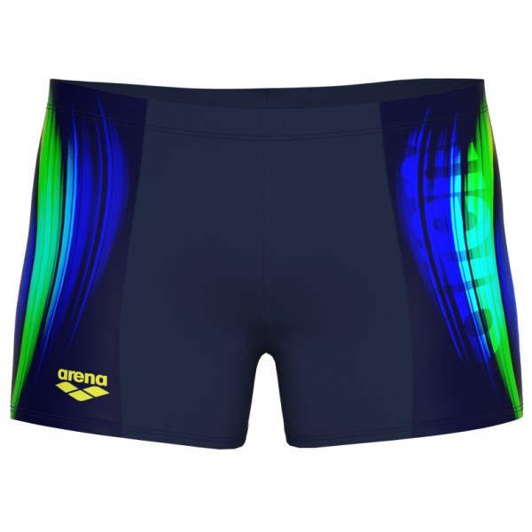 Bild von ARENA Herren Badehose Badeshorts Schwimmhose Breath Swim Short, Farbe:Dunkelblau, Artikel:-700 Navy Multi, Größe:5