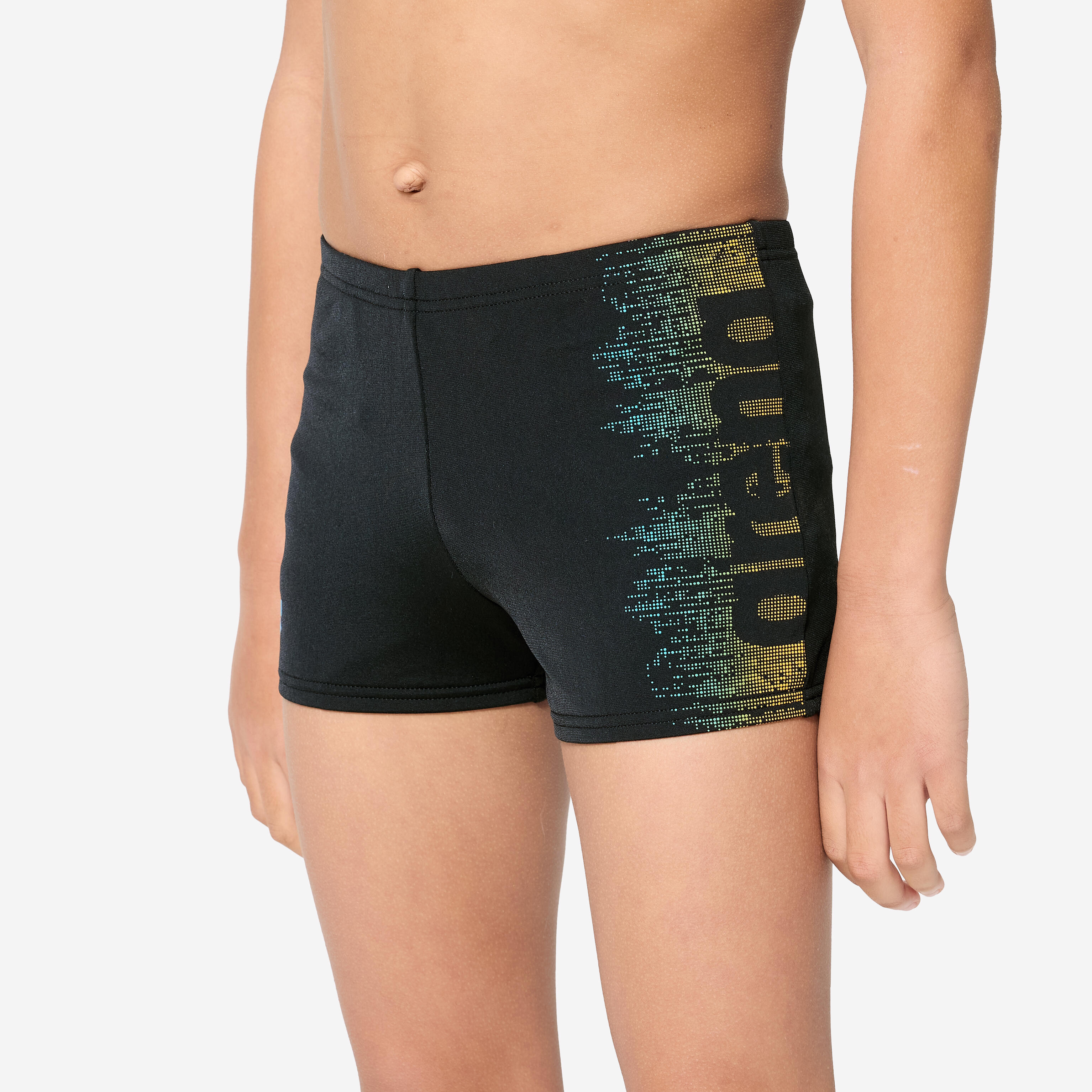 Bild von Badehose Boxer Jungen Arena - Papagei blau/gelb