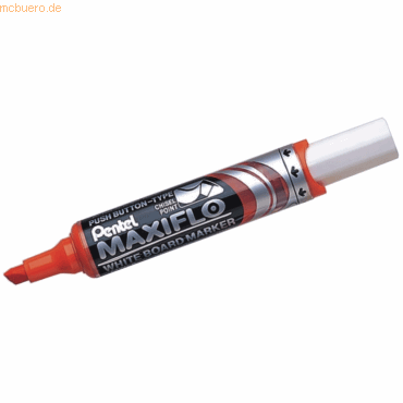 Bild von 12 x Pentel Whiteboardmarker Maxiflo 2-5,9mm Keilspitze orange