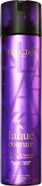 Bild von Kérastase Haarspray mit mittlerem Halt, Für flexiblen Halt und gegen Frizz, Mit Hitzeschutz und UV-Filter, Laque Couture, 300 ml