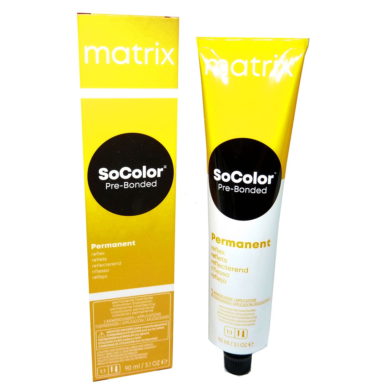 Bild von Matrix SoColor Pre-Bonded Permanent Creme Haar Farbe Coloration 90ml - 06MV Dark Blonde Mocca Violet / Dunkelblond Mocha Violett