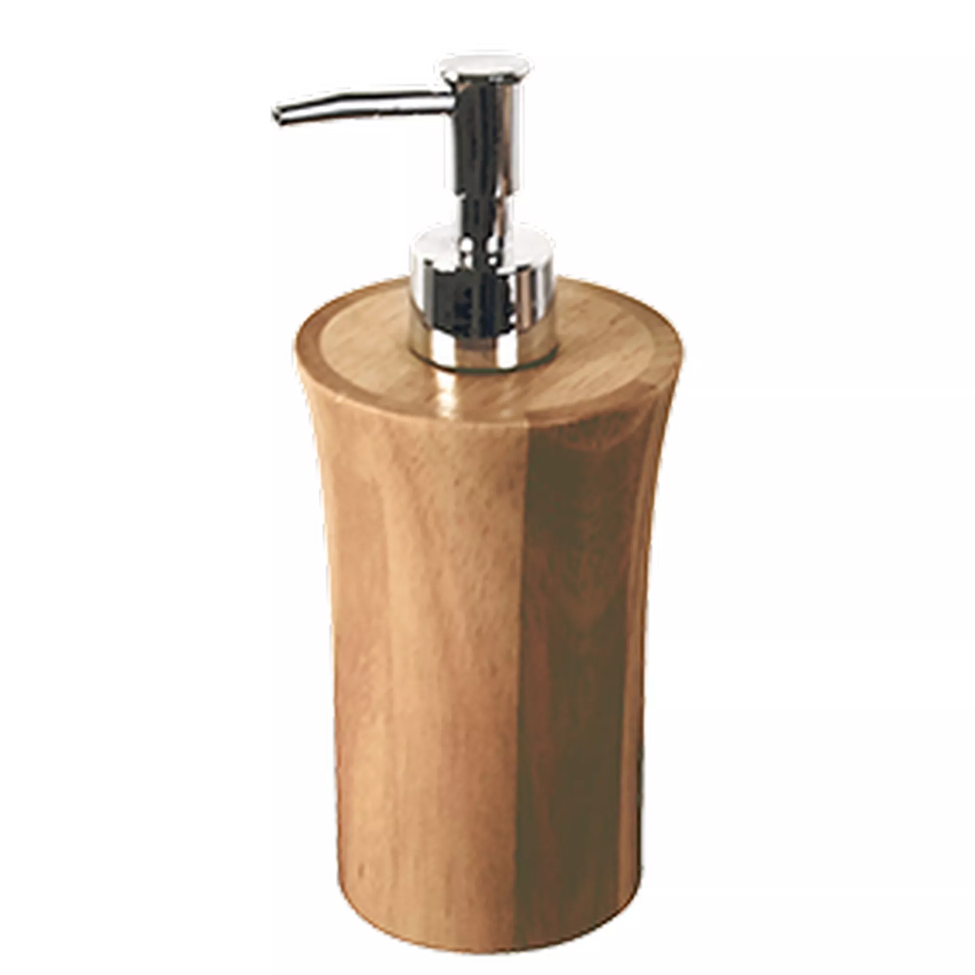 Bild von spirella, Seifenspender + Seifenschale, Seifenspender Gobi 0.14 l, Hellbraun, Holz