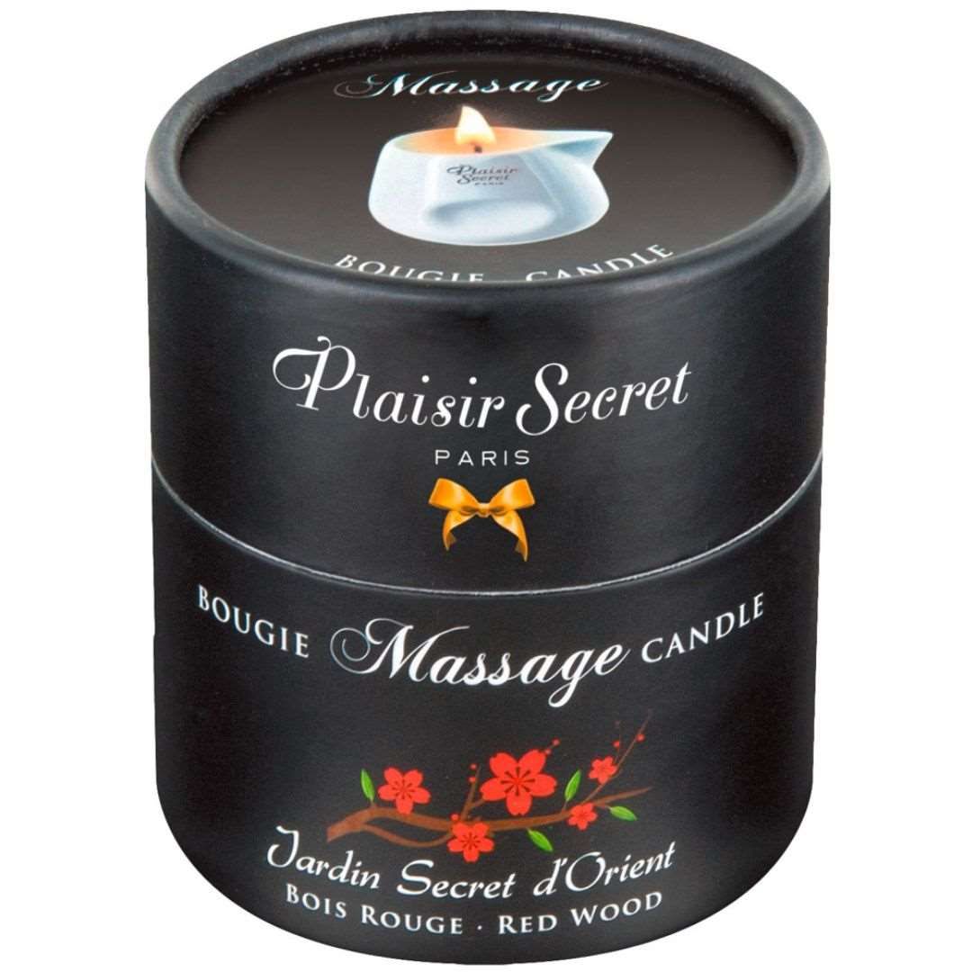 Bild von Plaisir Secret Massagekerze 80 ml - Plaisir Secrets - Massage Candle Red Wood 80 ml
