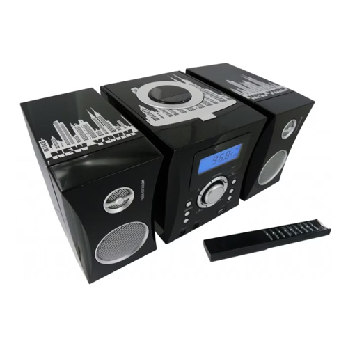 Bild von Bigben MCD04 - New-York (CD Player), Stereoanlage, Schwarz, Weiss