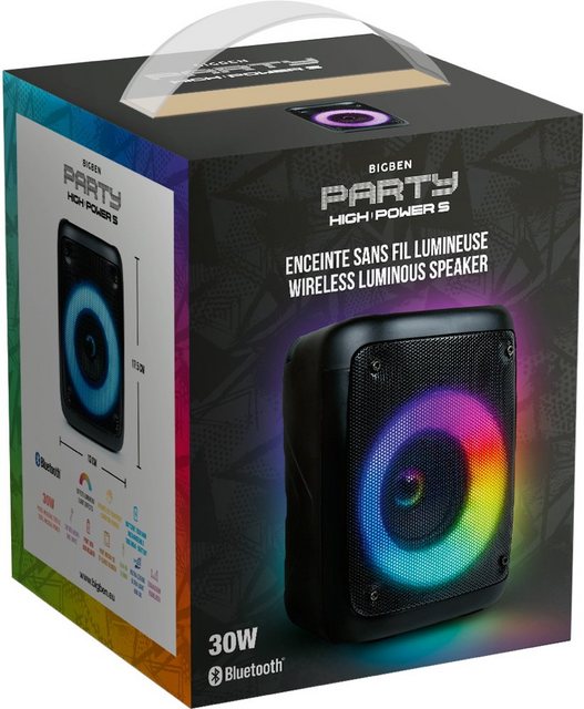 Bild von Party Light & Sound PARTYBTHPS (22 h, Ohne externe Stromquelle), Bluetooth Lautsprecher, Schwarz