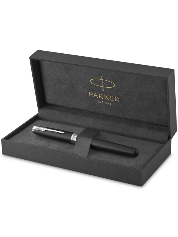 Bild von Parker Sonnet Füller | Matt-Schwarze Lackierung mit Palladiumzierteilen | Füllfederhalter mit feiner Feder | Geschenkbox