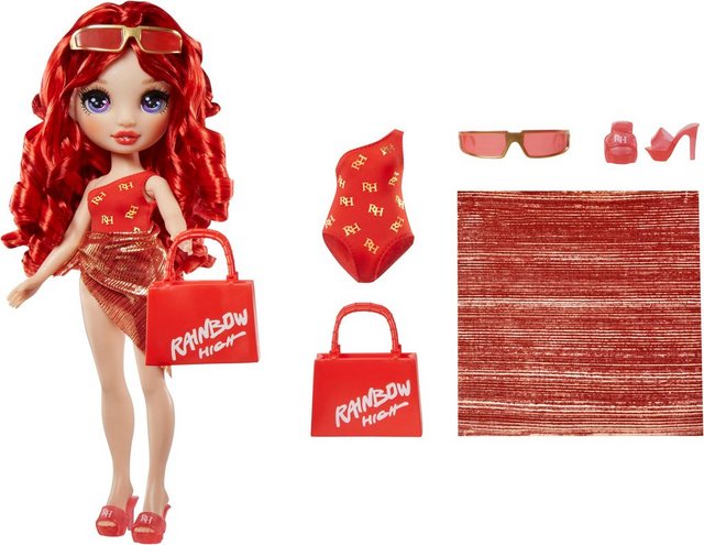 Bild von Rainbow High Anziehpuppe Rainbow High Swim & Style Fashion Doll- Ruby (Red)