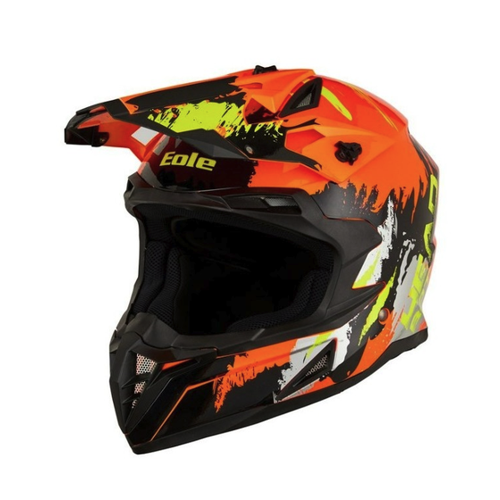 Bild von EOLE HEADBOTO001 Motocross Helm orange S, 55-56 cm ECE 22.06 Unisex