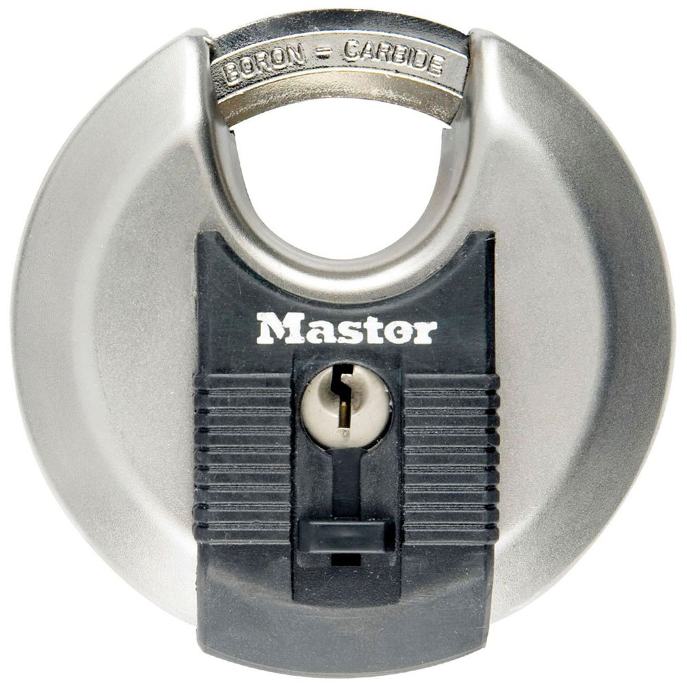 Bild von Master Lock LKM40 Vorhängeschlösser mit Schlüssel, Schwarz, Edelstahl, Small