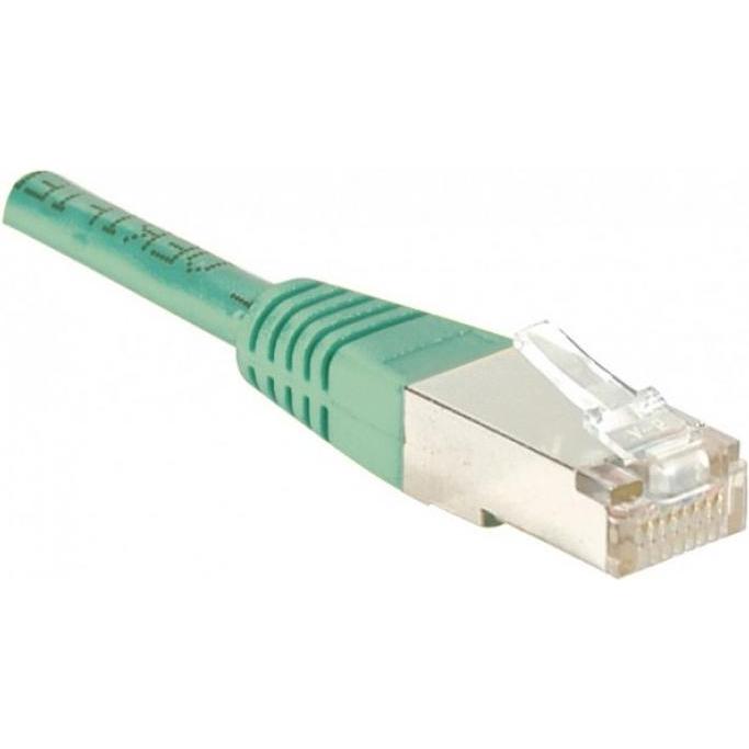 Bild von Exertis Connect Patchkabel F/UTP, CAT.6, grün, 3.0 m Patchkabel mit besonders schmalem Knickschutz (F/UTP, CAT6, 3 m), Netzwerkkabel