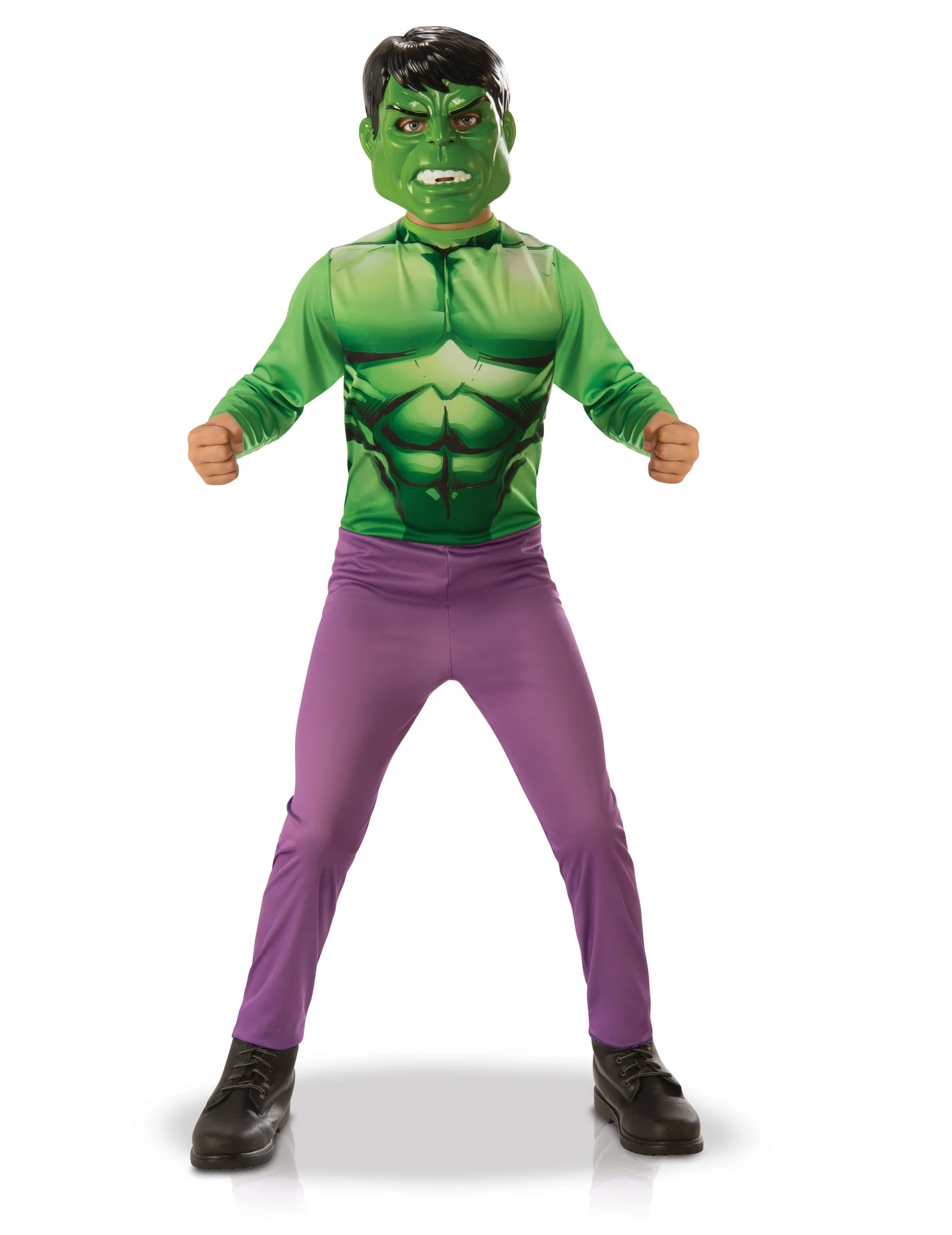 Bild von Hulk-Kinderkostüm Comic Lizenzkostüm grün-lila