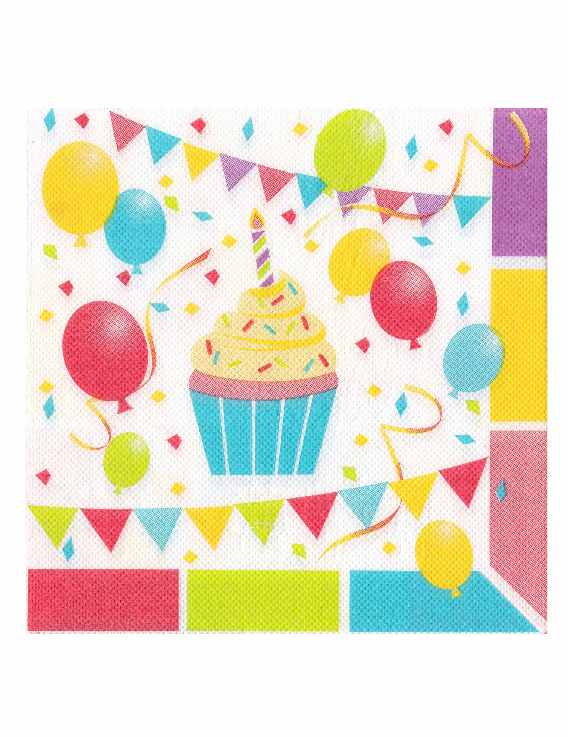 Bild von Partyservietten Luftballon-Motiv 12 Stück bunt 33x33cm