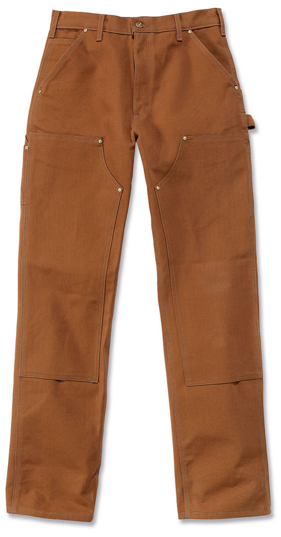 Bild von Carhartt Firm Duck Double-Front Work Dungaree Hose, braun, Größe 40 für Männer
