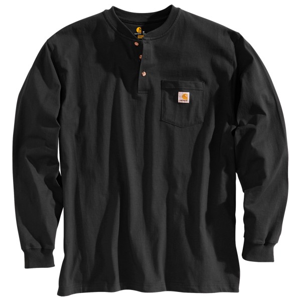 Bild von Carhartt - Workwear Pocket Henley L/S - Longsleeve Gr S schwarz