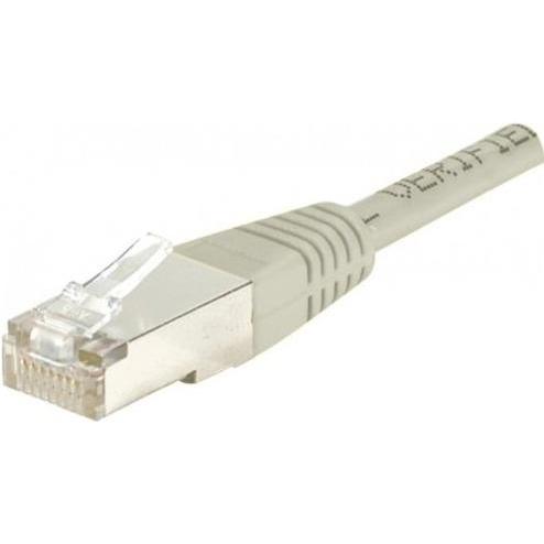 Bild von Exertis Connect Patchkabel F/UTP, CAT.6, grau, 7,0 m Patchkabel mit besonders schmalem Knickschutz (F/UTP, CAT6, 7 m), Netzwerkkabel