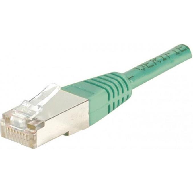 Bild von Exertis Connect Patchkabel F/UTP, CAT.5e, grün, 20,0 m Patchkabel mit besonders schmalem Knickschutz (F/UTP, CAT5e, 20 m), Netzwerkkabel