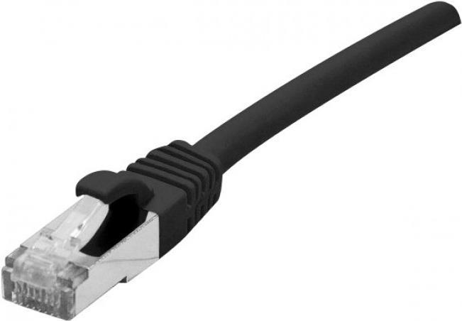 Bild von Patchkabel S/FTP, PiMF, Cat.6A (tiefgestellt), schwarz, 10,0 m 10-Gigabit-fähiges Patchkabel mit RohkabelCat.7 Rohkabel und besonders schmalem Knickschutz (858654)