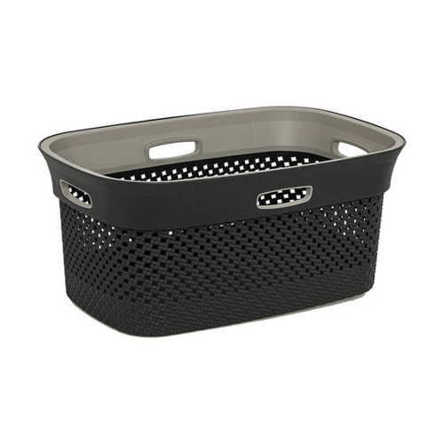 Bild von 5five Simply Smart Wäschekorb "Purl" 45l grau