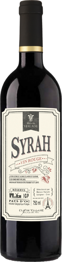 Bild von Rotwein Maison Vialade Vintage Syrah Pays d'Oc IGP von Saint Auriol, 6 Flaschen Sparpaket mit je 0,75l