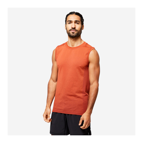 Bild von Tank Top Herren Yoga nahtlos - braun