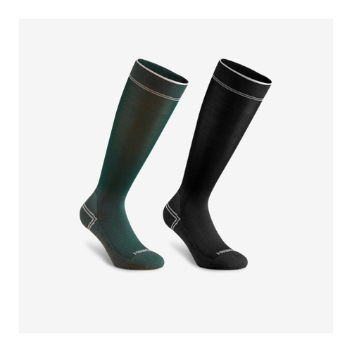 Bild von Reitsocken Damen/Herren extradünn 2er-Set - grün