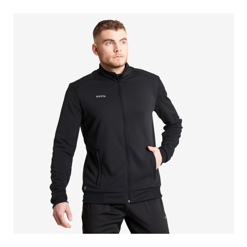Bild von Damen/Herren Fußball Trainingsjacke - Essential schwarz/grau