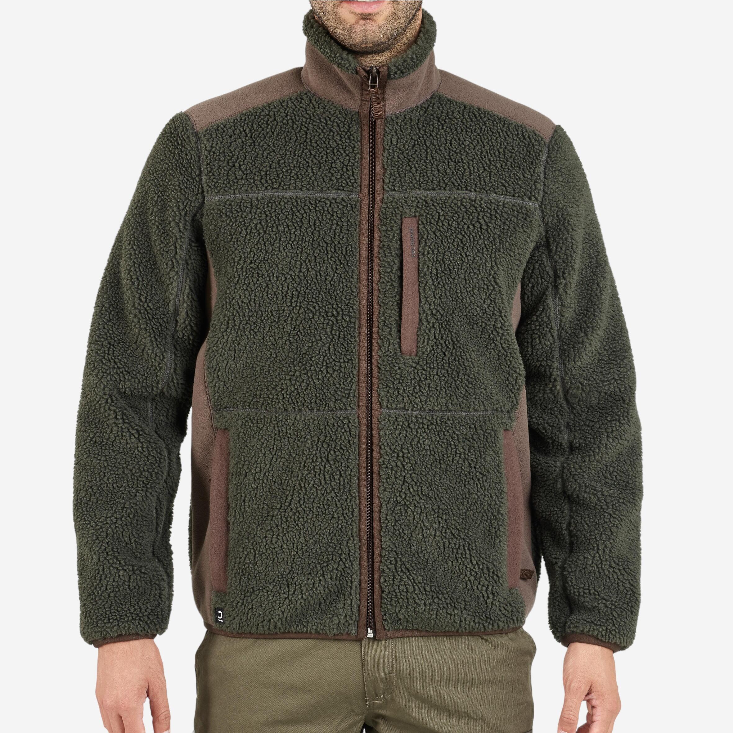 Bild von Jagd-Fleecejacke 500 wattiert grün