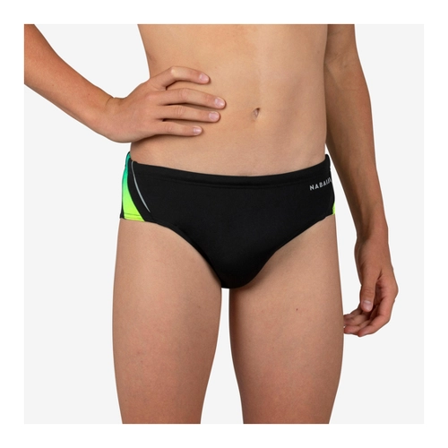 Bild von Badehose Slip Jungen - 900 Yoke Grad grün