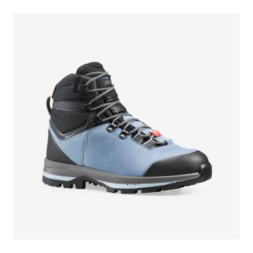 Bild von Trekkingschuhe Damen Leder hoch breit wasserdicht Bergwandern - MT100
