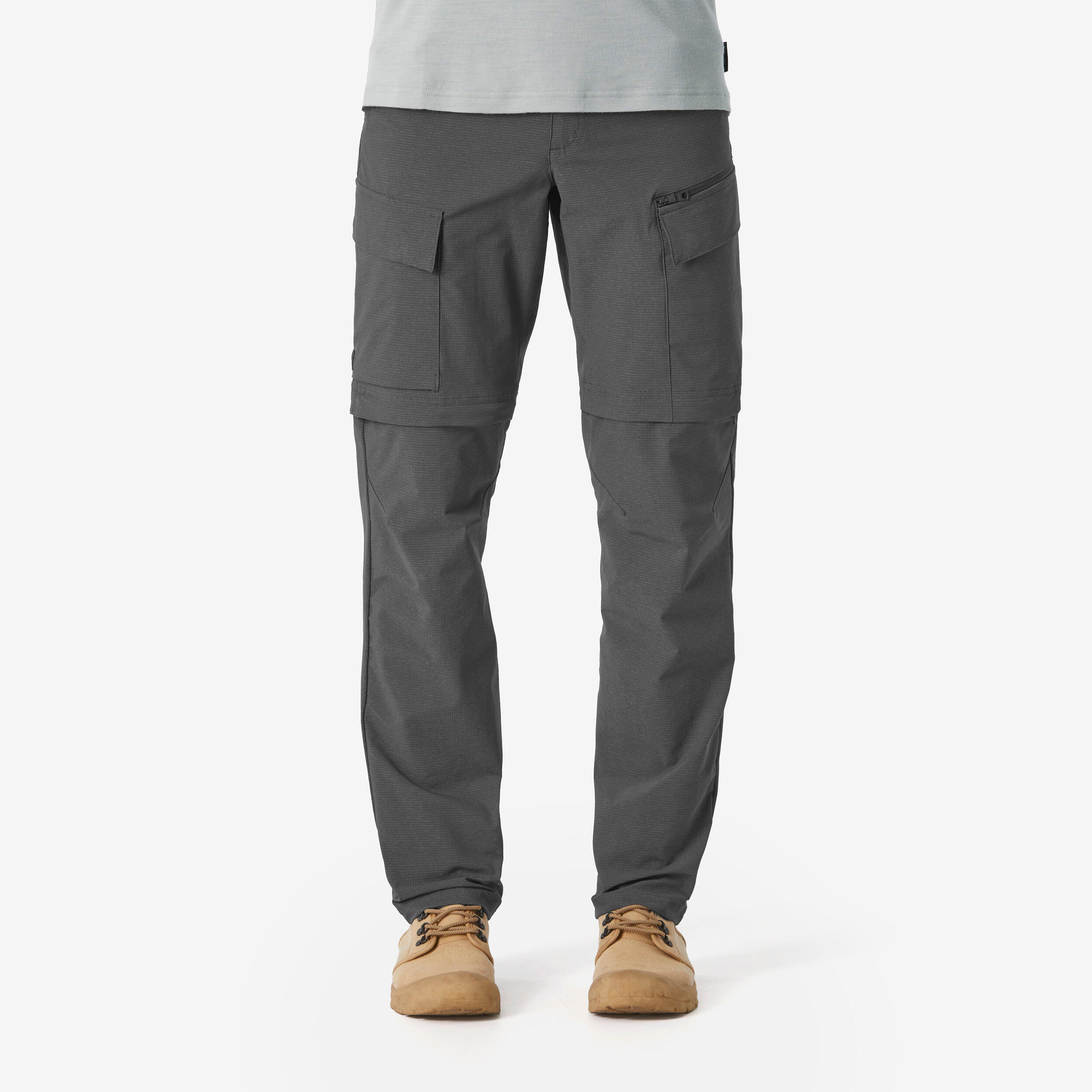 Bild von Zip-Off-Hose Herren Backpacking - Travel 900 grau